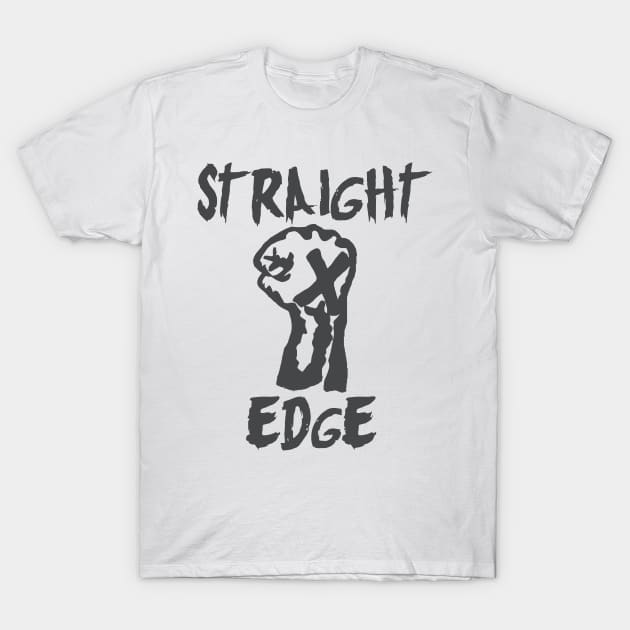Straight Edge Fist Punk Rock Movement T-Shirt by darklordpug